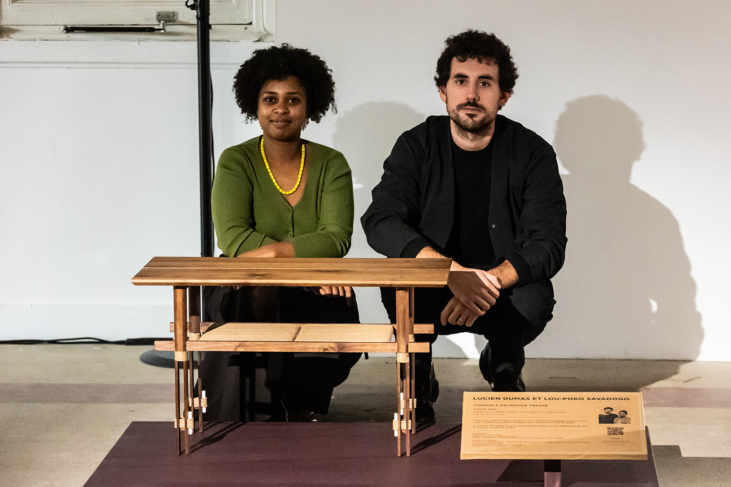 « Console en noyer tressé » – Lucien Dumas & Lou-Poko Savadogo – Troisième prix de l’édition 2023